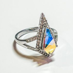 Size 9 FJ Unicorn Tears AB Kite Ring